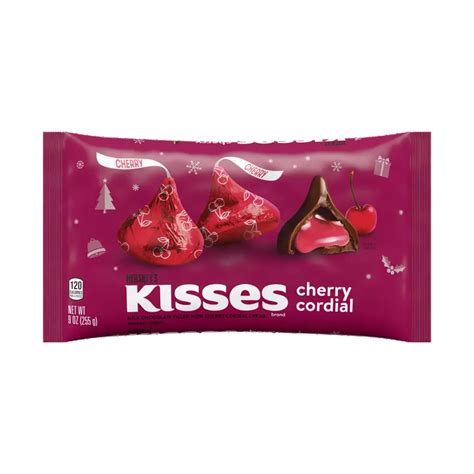 Hersheys Kisses Cherry Cordial Candy 9 Oz Bag