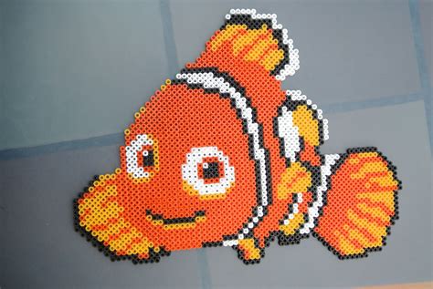 Nemo Finding Nemo Hama Perler Beads By Taxie25 Diy Perler Bead Crafts