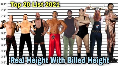 Top 20 Tallest Superstars 2021 Wwe Giant Wrestlers With Real Height