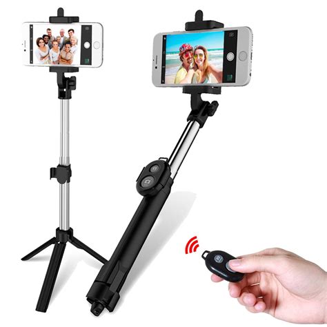 Photo Video Accessories Selfie Stick With Wireless Bluetooth Remote