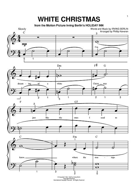 White Christmas Sheet Music By Andy Williams Christmas Sheet Music