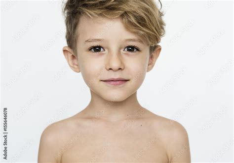 Kid Shirtless Topless Natural Race Studio Shoot Stock Photo Adobe Stock