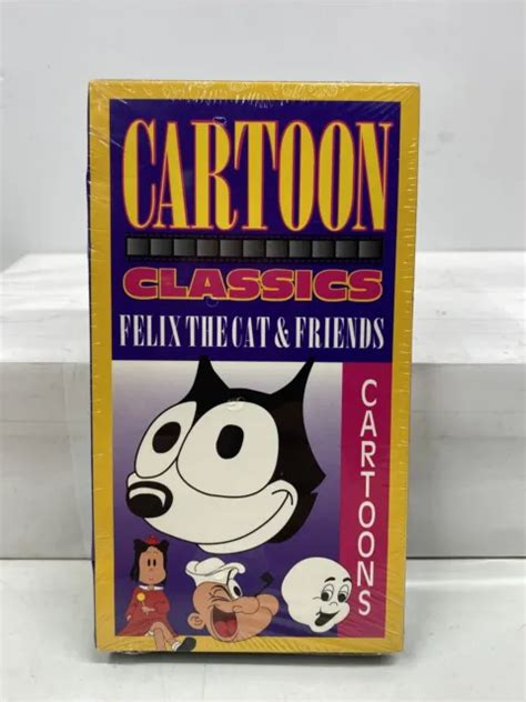 Cartoon Classics Felix The Cat And Friends Vhs Brand New 1995 Popeye