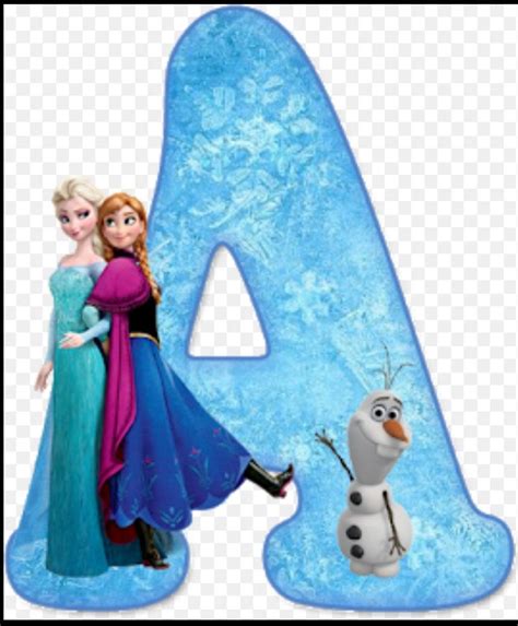 Alfabeto De Ana Elsa Y Olaf De Frozen Letras De Frozen Abecedario