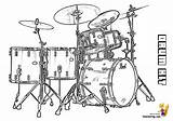 Coloring Drums Drum Kit Yescoloring Pearl sketch template