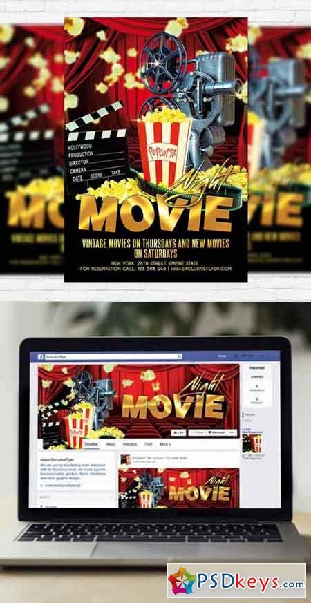 This psd file is very easy to edit, change the color, text, shapes or other elements that you can easy add/delete. Movie Night Flyer PSD Template + Facebook Cover » Free ...