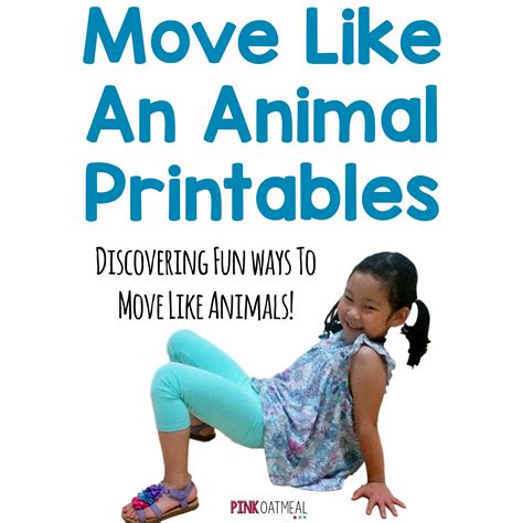 Animal Moves Kids Pink Oatmeal
