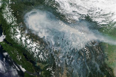 The bc wildfire service says the objective is to keep fire high on the slope away from the. Forest fires burning in British Columbia, Canada • Earth.com