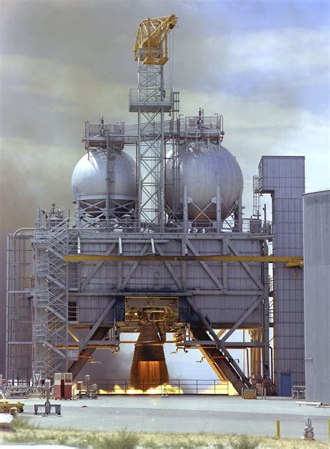 Rocketdyne F 1 Rocket Engine Being Tested At The Edwards Air Force Base