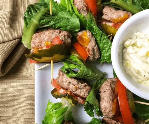 Party Low Carb Turkey Burger Kabobs Bliss Health Coaching