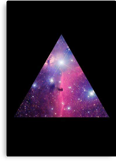 Purple Galaxy Triangle Canvas Prints By Rapplatt Redbubble