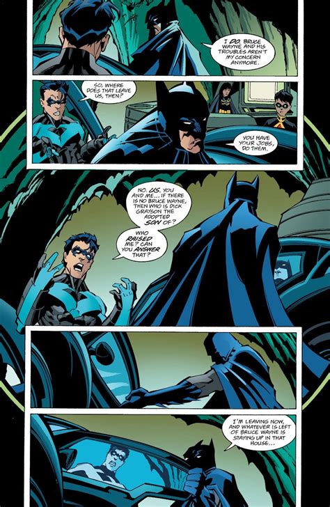 [comic Excerpt] Dick Calling Bruce Out Is Always Great Batman Bruce Wayne Fugitive Batman