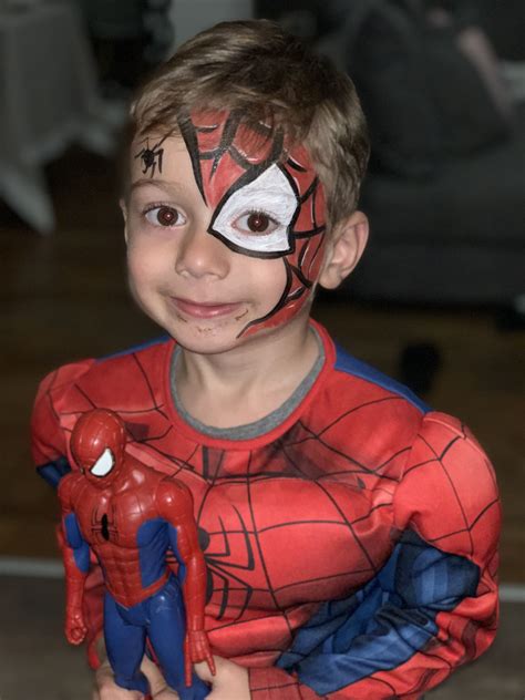 Spiderman Makeup Spiderman Makeup Spider Man Face Paint Painting