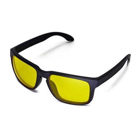 New Walleva Yellow Replacement Lenses For Oakley Holbrook Sunglasses