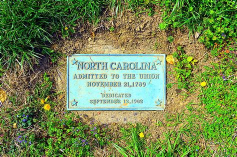 North Carolina Admitted To The Union Plaque 2 Photograph By Arthur