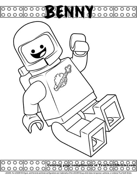 Lego Minifigure Coloring Page Lego Movie Coloring Pag