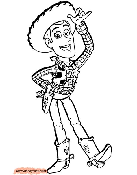 Woody Coloring Page Free 320 SVG Images File