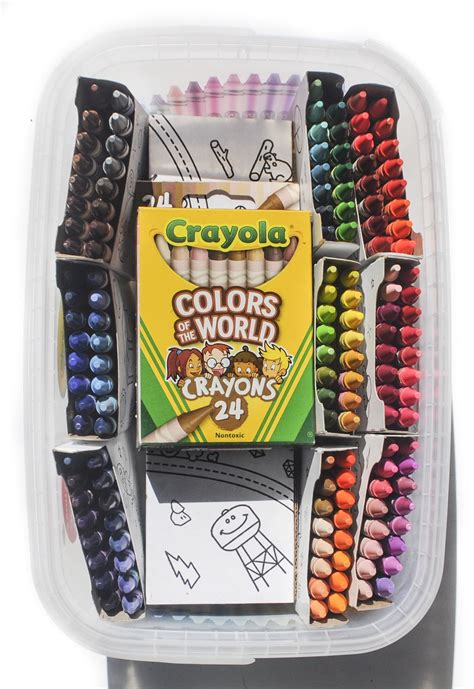 168 Crayola Crayon Tub Featuring Colors Of The World Exclusive
