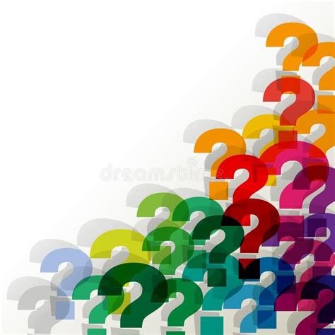 Colorful Question Mark Seamless Background Stock Phot