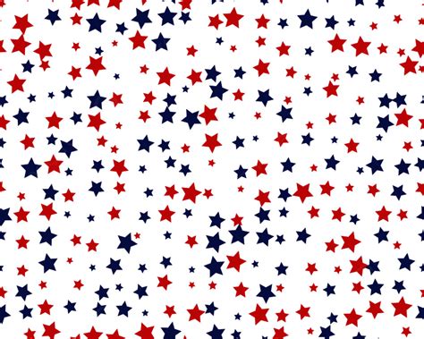 Seamless Pattern With Red And Blue Stars On White Background Wallpaper