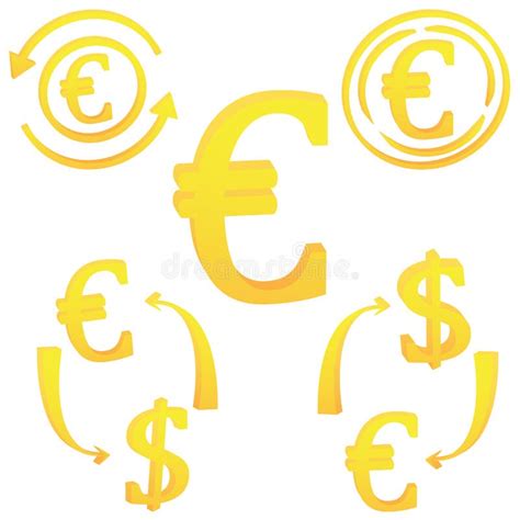 Euro Currency Icon Stripe Symbol Stock Vector Illustration Of Rate