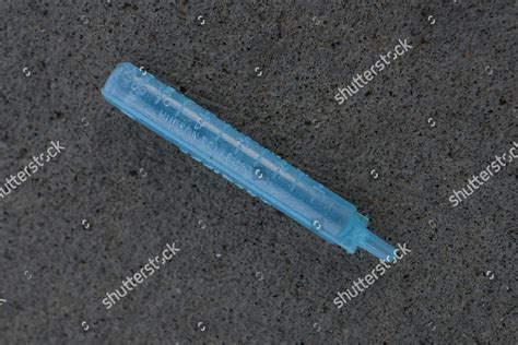 Discarded Syringe Lies On Ground Downtown Editorial Stock Photo Stock