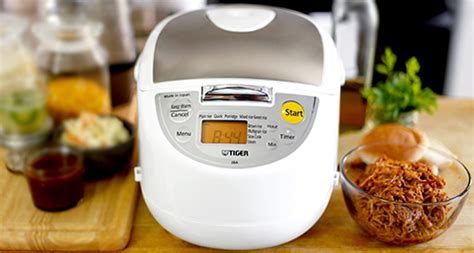 Tiger JBA T10U Micom Rice Cooker With Food Steamer Slow Cooker White