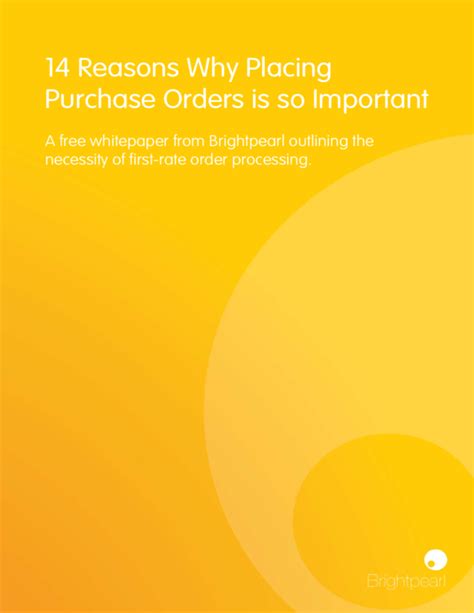 14 Reasons Why Placing Purchase Orders Is So