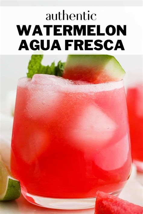 Watermelon Agua Fresca Agua De Sandia Isabel Eats