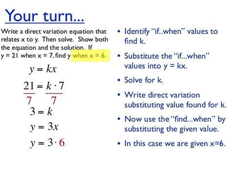 Unit 4 Hw 7 Direct Variation And Linear Equation Give 2 Points