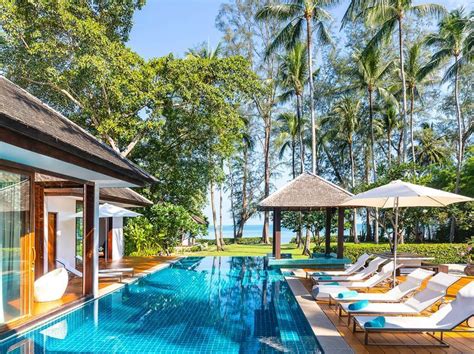 Poolside Seating Area Koh Samui Villas With Private Pool Ban Suriya