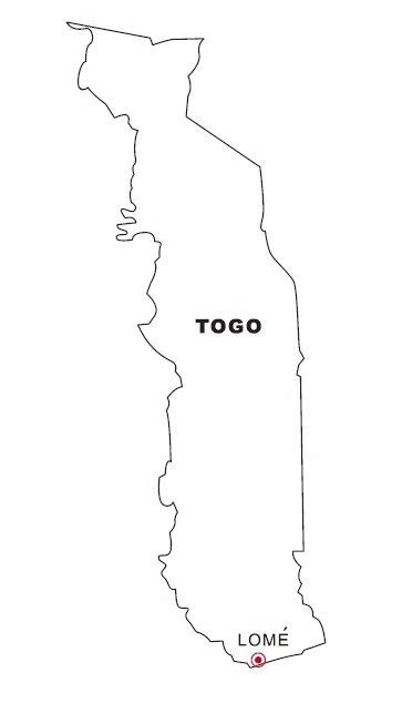 Laminas Para Colorear Coloring Pages Mapa Y Bandera De Togo Para