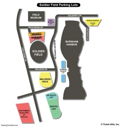 Soldier Field Parking Map