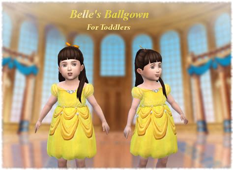 Mythical Dreams Sims 4 Fairytale Princess Ballgown For Toddlers