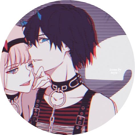 Anime Couple Icons Zero Two And Hiro Matching Pfp Fotodtp Sexiz Pix