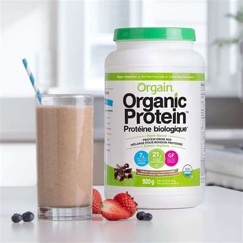 Orgain Organic Plant Based Canadian Protein Powder Creamy Chocolate