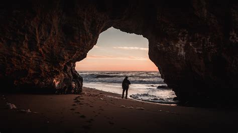 5120x2880 Person Cave Standing 5k 5k Hd 4k Wallpapers Images