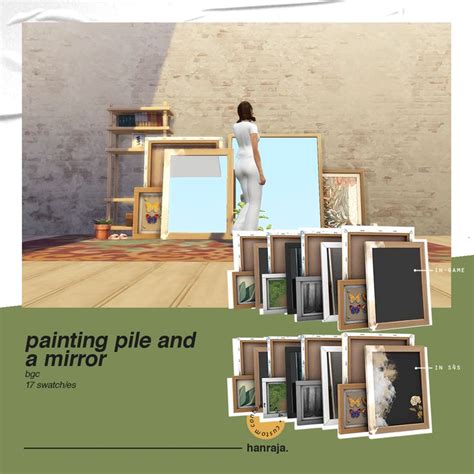 Painting Pile And A Mirror Hanraja On Patreon Sims 4 Game The Sims