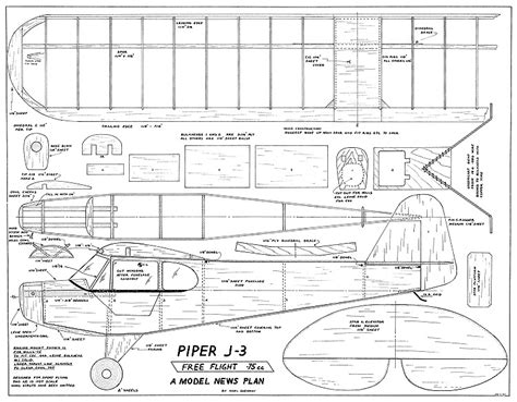 Piper Cub Model Plans