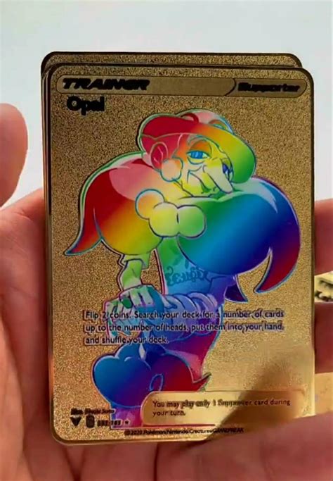 Gold Rainbow Trainer Pokemon Cards Secret Ultra Rare 192185 Etsy