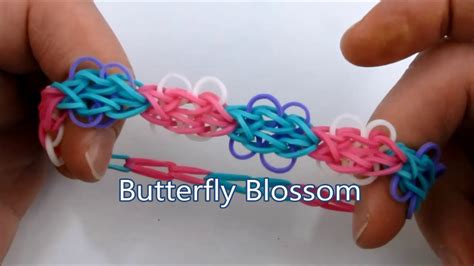 How To Make The Butterfly Blossom Bracelet On The Rainbow Loom Youtube