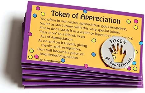 Amazon Com Tokens Of Appreciation And Cards Set Of Academic