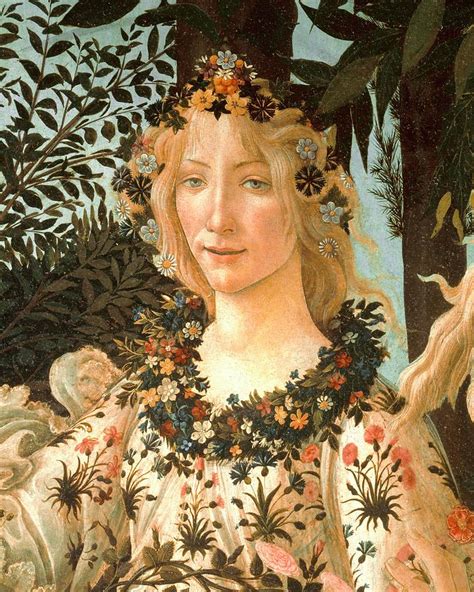 La Primavera Detail Of Spring C1477 1490 Painting By Sandro