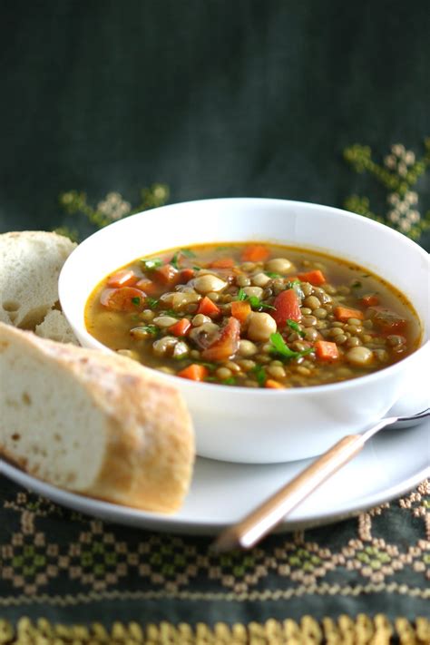 Middle Eastern Green Lentil Soup Lands And Flavors