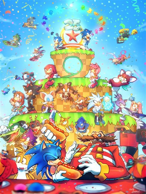 Sonic Happy 25th Anniversary Sonic The Hedgehog Know Your Meme