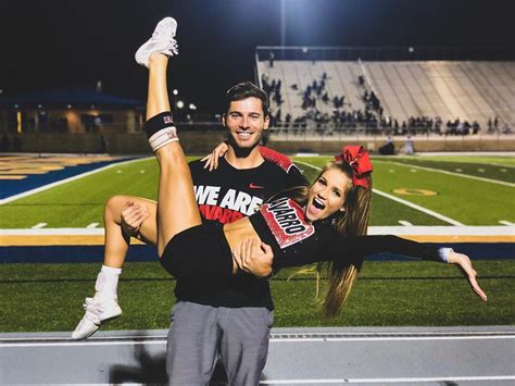 morgan simianer on instagram “thank you for being my cheerleader 😉😘” cheer couples cute
