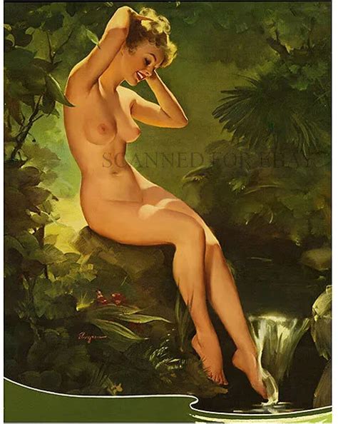 Gil Elvgren Leggy Legs Model Nude Cowgirl Sexy Female Photo Picture