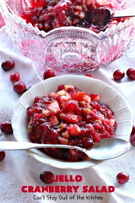 Jello Cranberry Salad Can T Stay Out Of The Kitchen