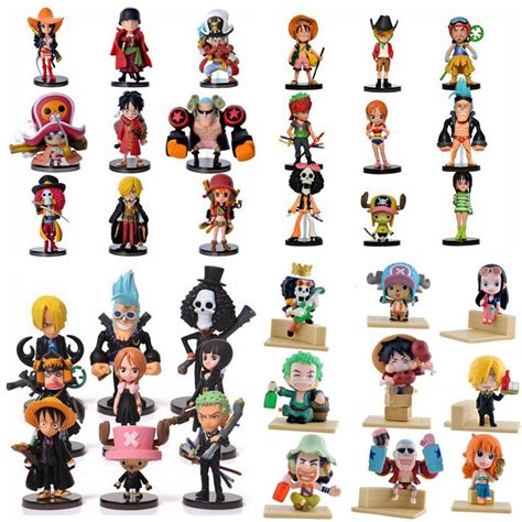 Anime One Piece Pvc Action Figures Cute Mini Figure Toys Dolls Model