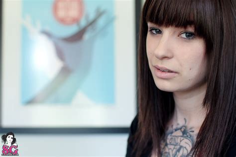 Wallpaper Face Women Model Long Hair Glasses Pornstar Tattoo Blue Black Hair Nose